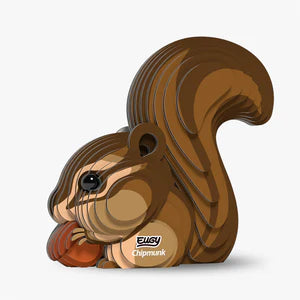 EUGY 041 Chipmunk - Rompecabezas 3D Sustentable