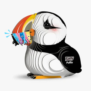 EUGY 101 Puffin - Rompecabezas 3D Sustentable