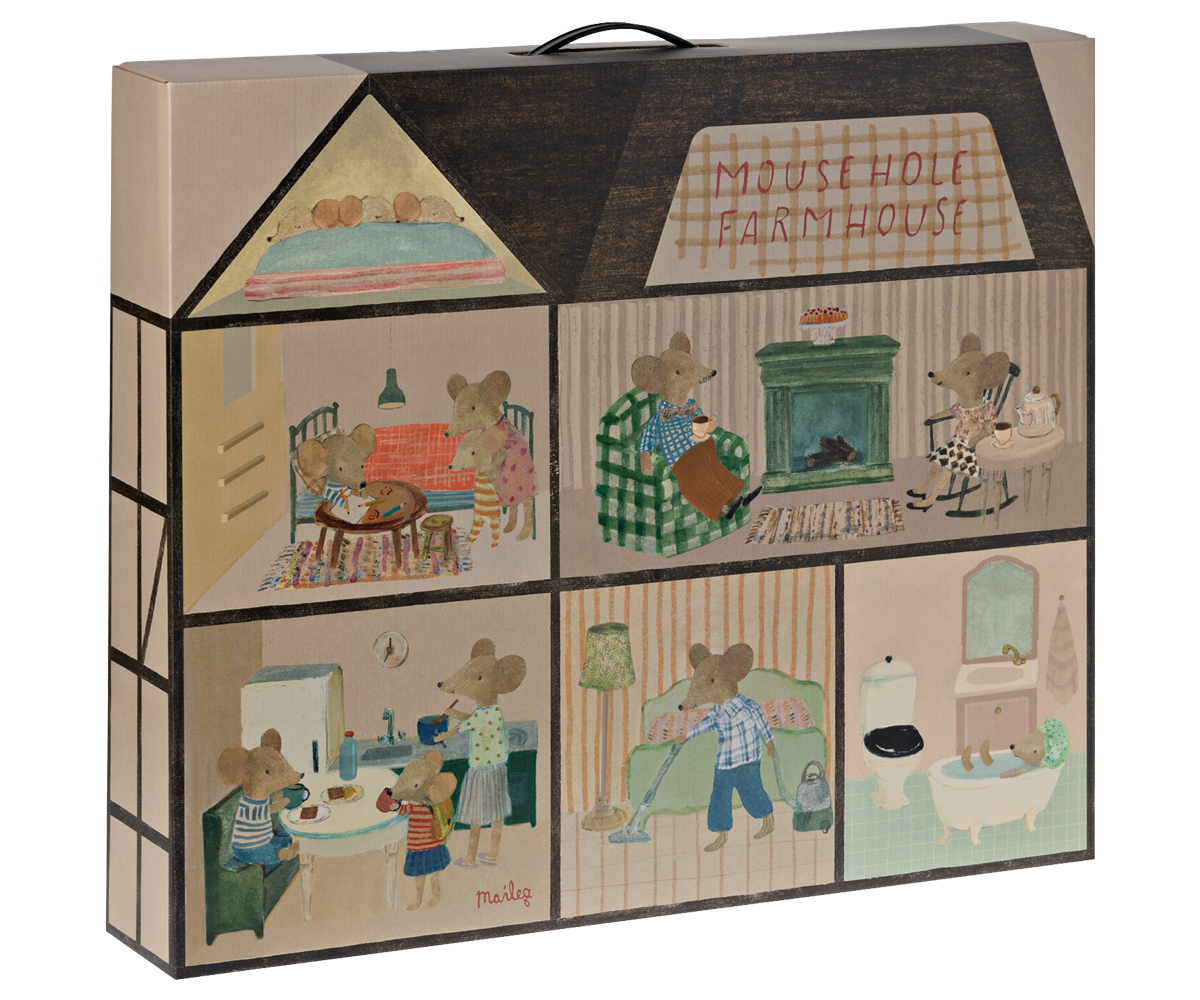 Casa de madera para ratones Mouse Hole Farmhouse - Maileg