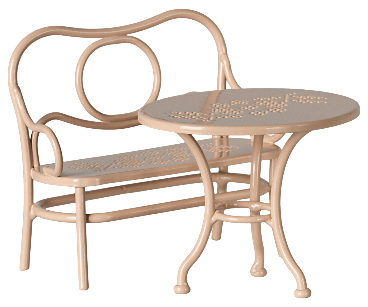 Set de Café con Mobiliario Completo Rosa Pálido – Maileg