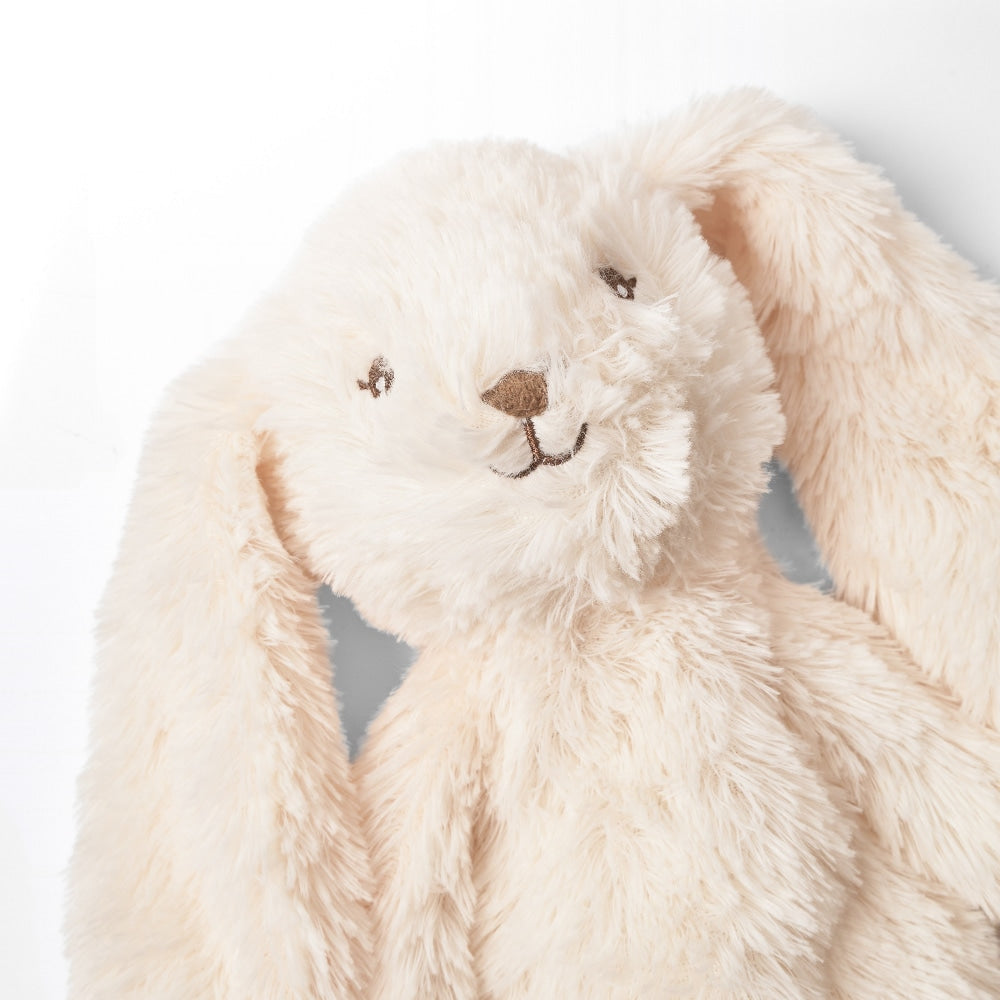 Peluche de peluche Houston pequeño y pesado - Crema de conejito