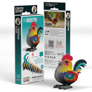 EUGY 133 Rooster - Rompecabezas 3D Sustentable