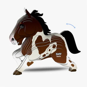 EUGY 134 Horse - Rompecabezas 3D Sustentable