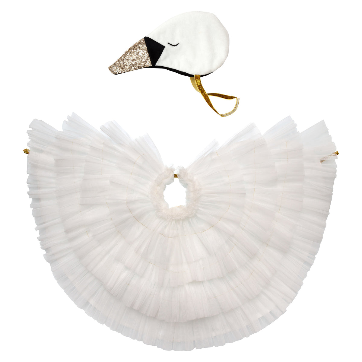 Disfraz de cisne con capa de tul y tocado - Meri Meri
