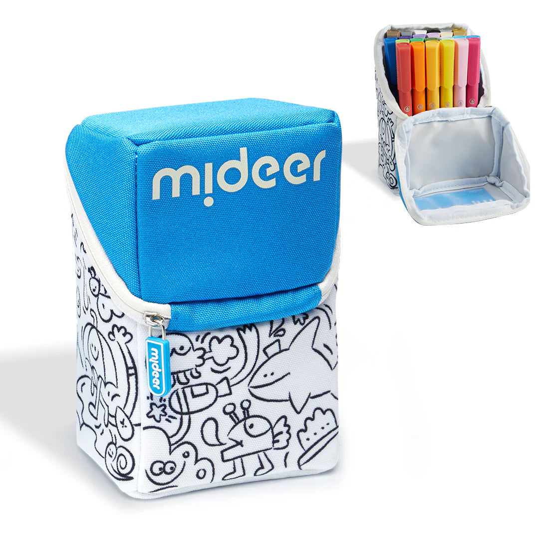 Rotuladores acrílicos con punta de pincel Mideer en estuche para colorear – 24 colores