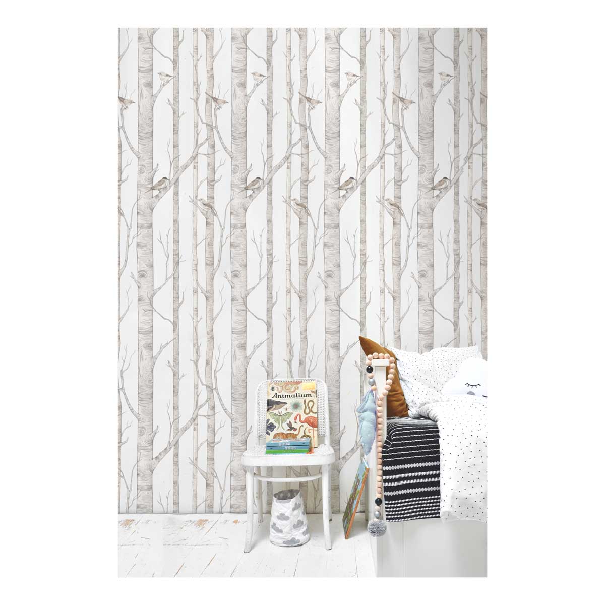 Papel Pintado Bosque de Abedules (Birch Forest Tapeta) – Dekornik
