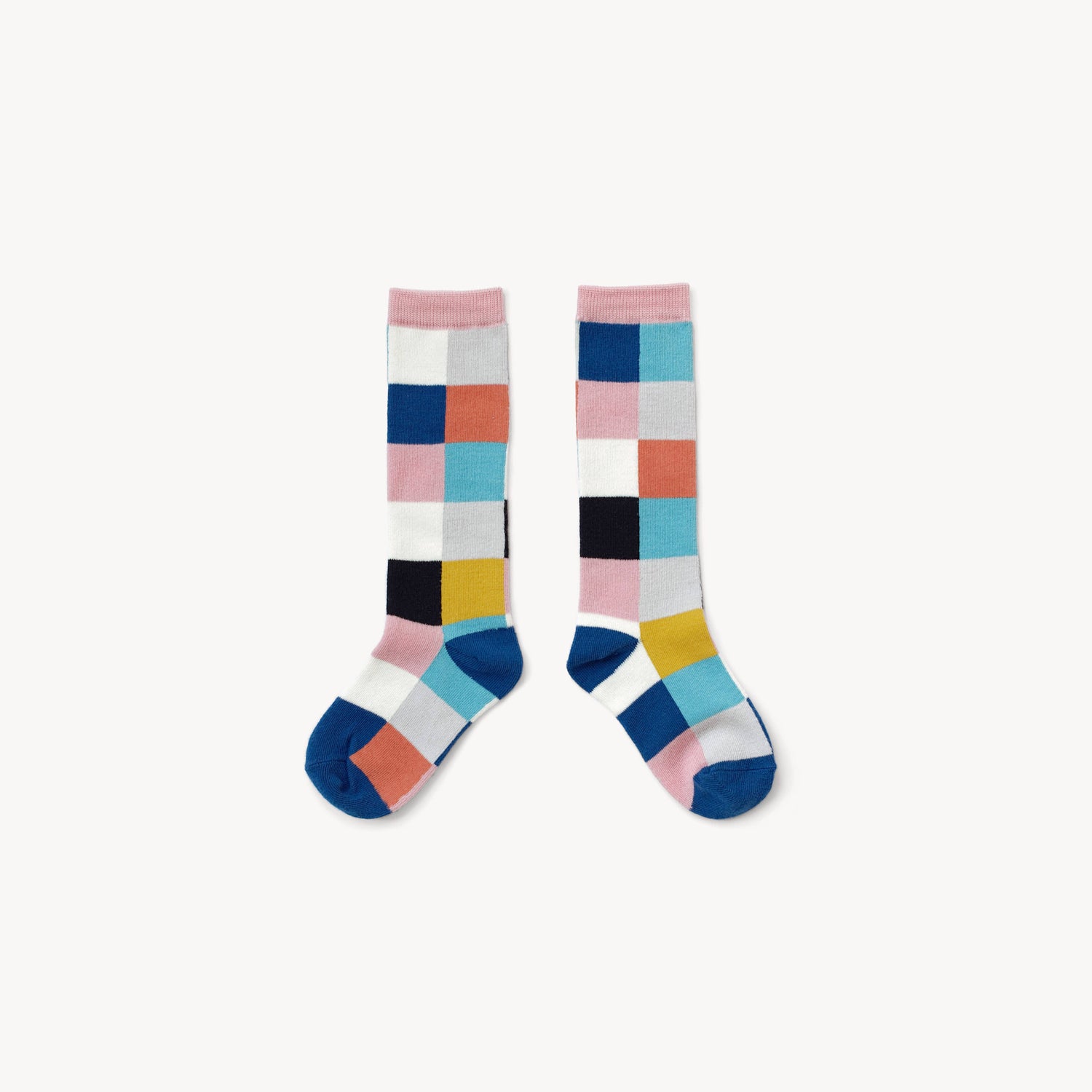 Calcetines Altos Boxbo FLOWER – Cuadrados de colores