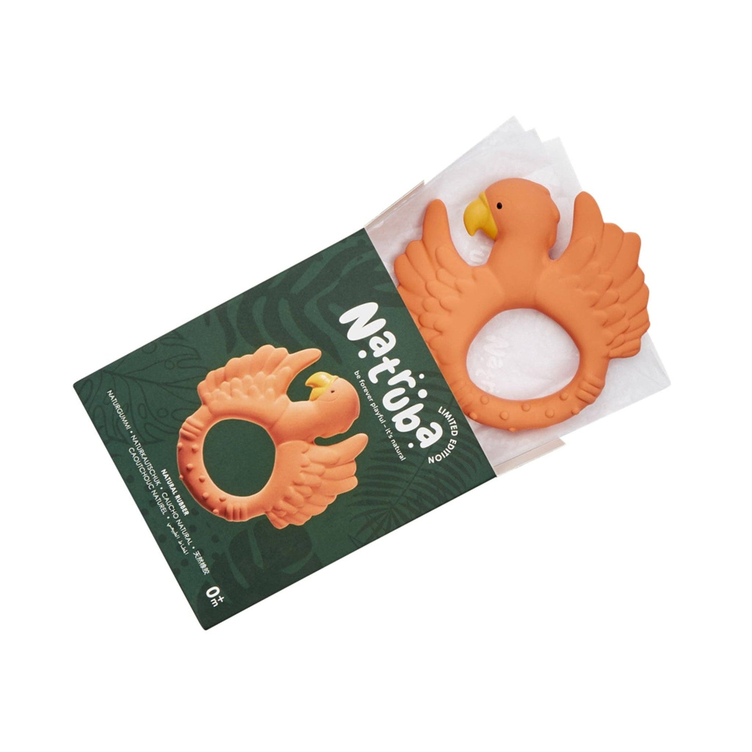 Mordedor Parrot caucho natural - Naranja