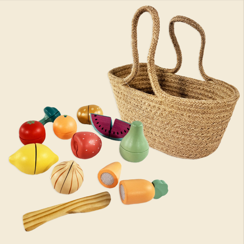 Egmont Toys Cesta de Compra con Fruta y Verdura