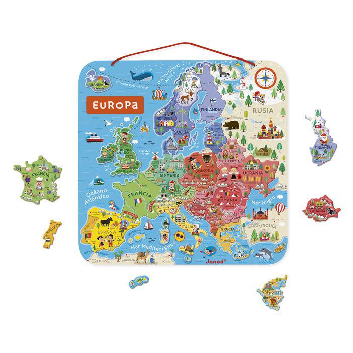 Mapa de Europa Magnético en Español - Janod