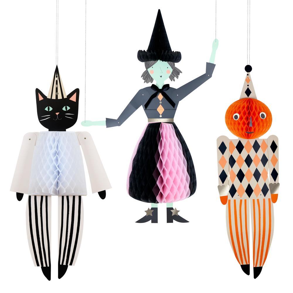 Set de 3 decoraciones colgantes gigantes de Halloween - Meri Meri
