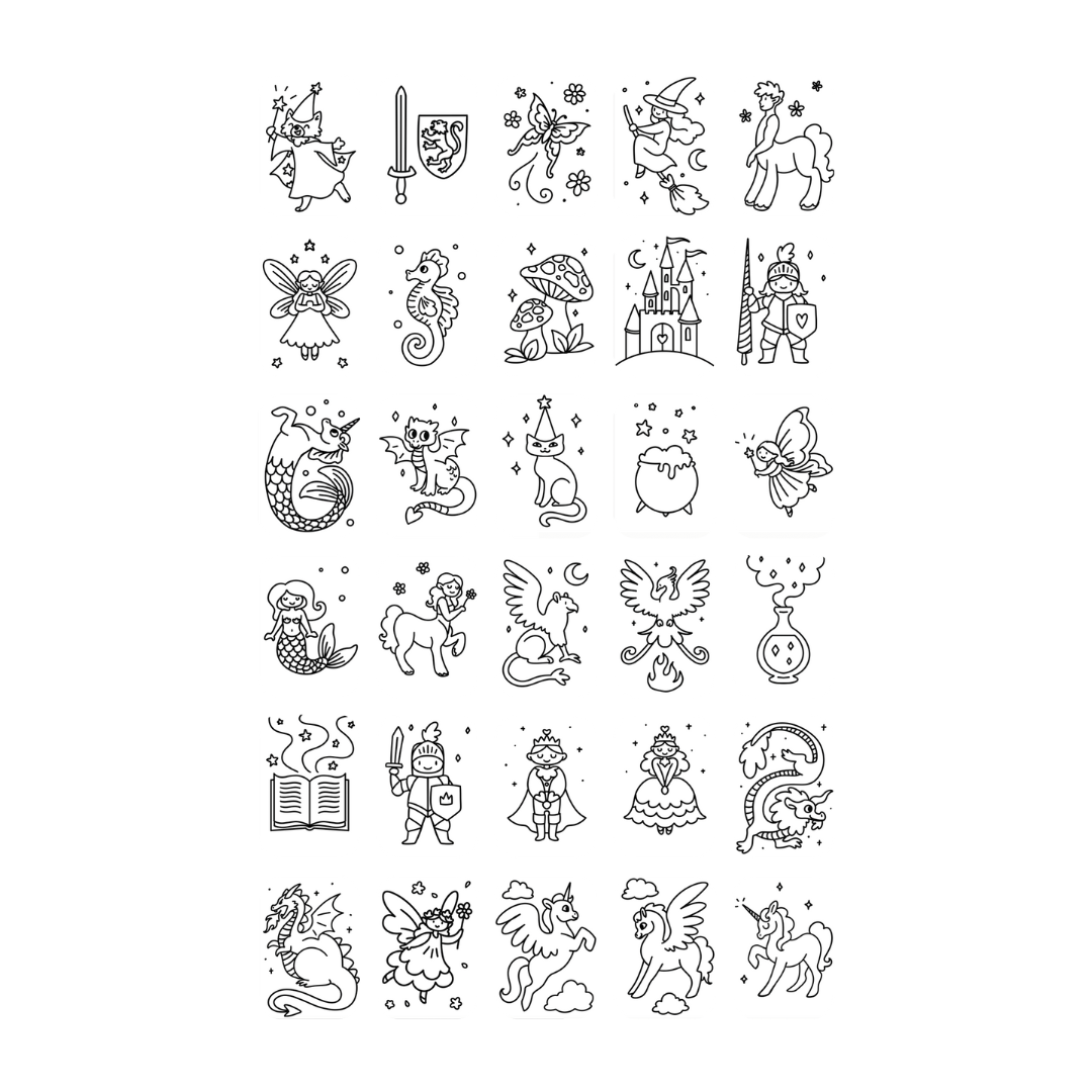 Refill KIDYDRAW-MINI Stories & Animals - Tarjetas de Dibujo Adicionales