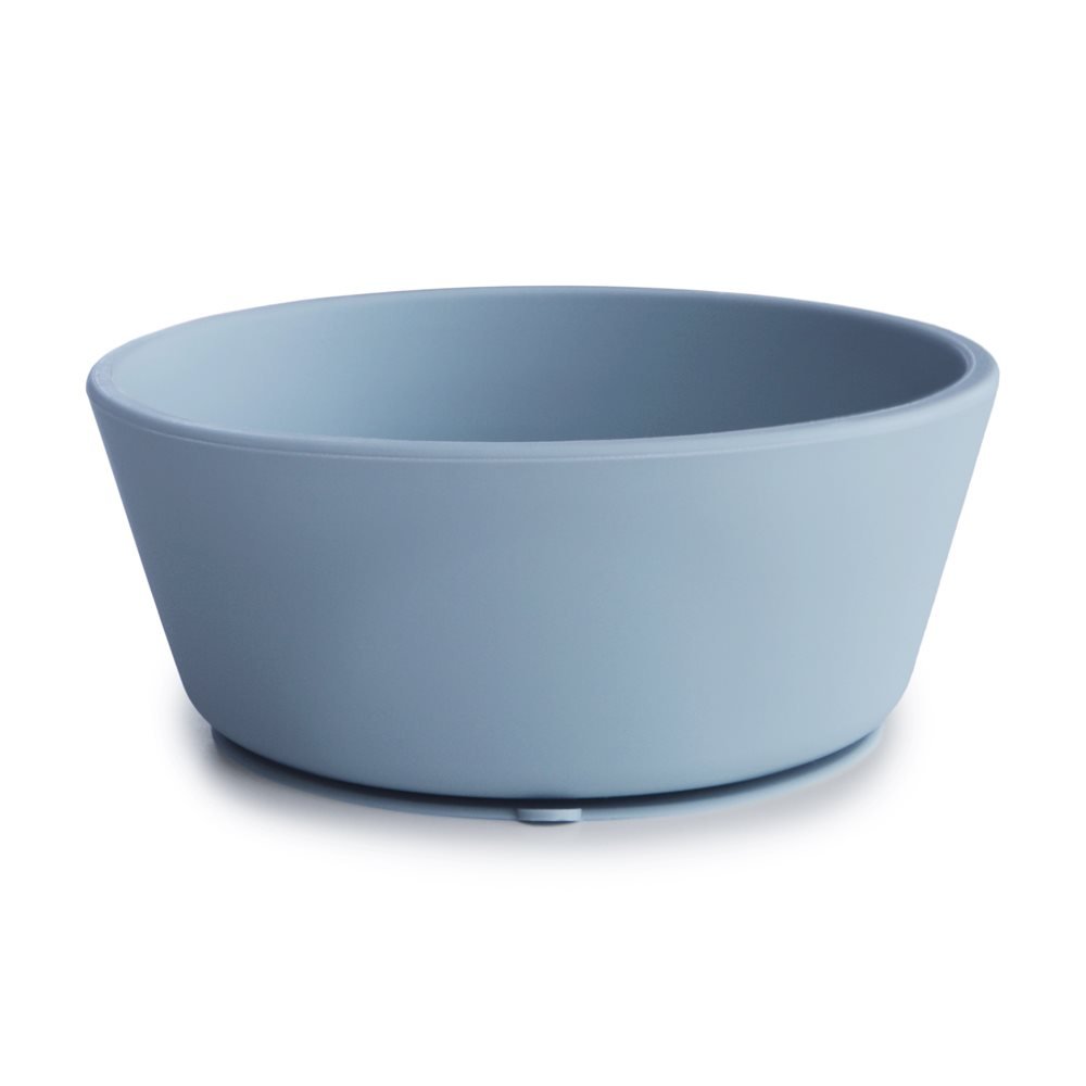 Bol de Silicona con Ventosa – Powder Blue (Azul Mate)