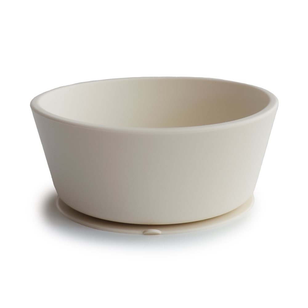 Bol de Silicona con Ventosa SOLID – Ivory (Mate)