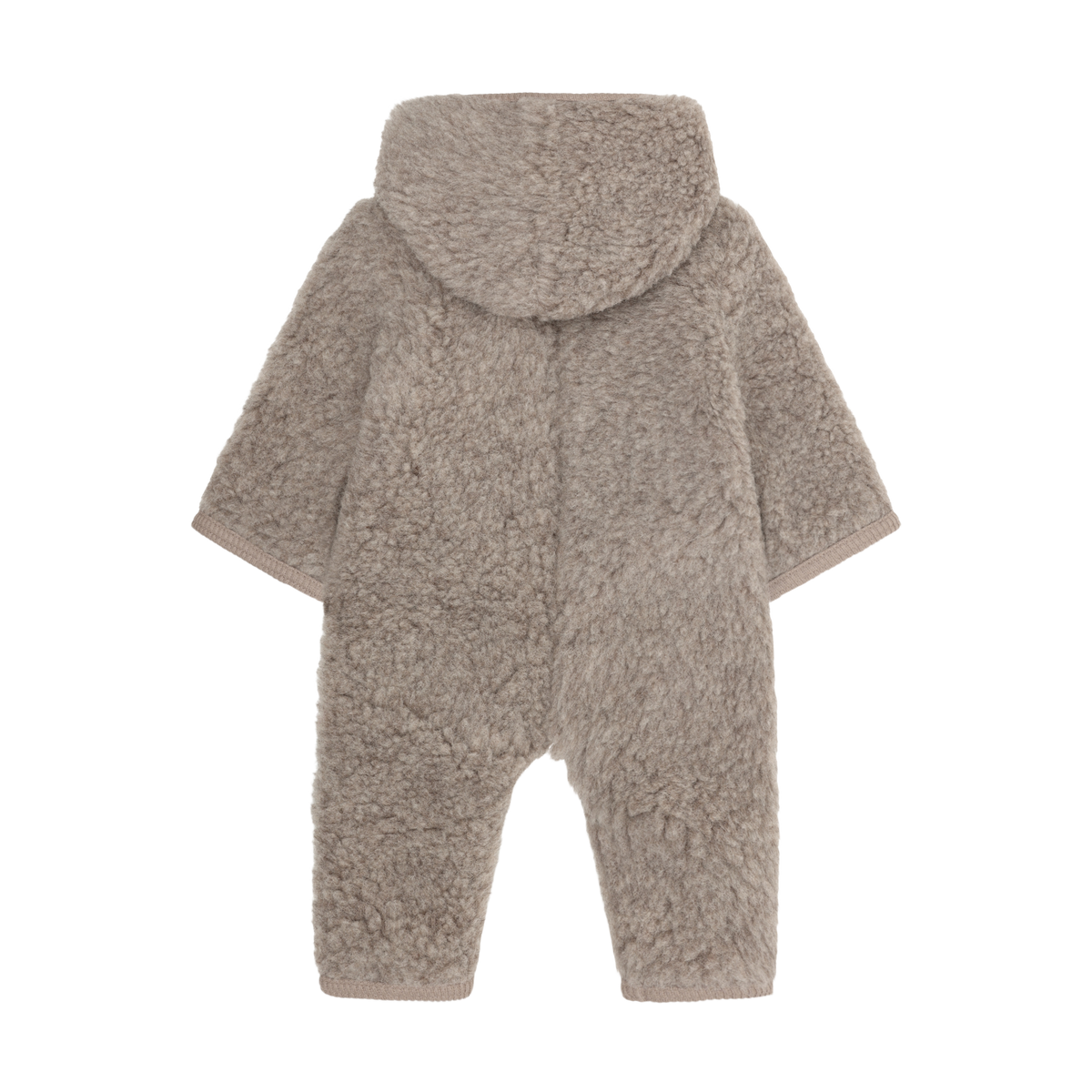 Mono de lana tipo peluche con forro Camel Melange - HUTTEliHUT