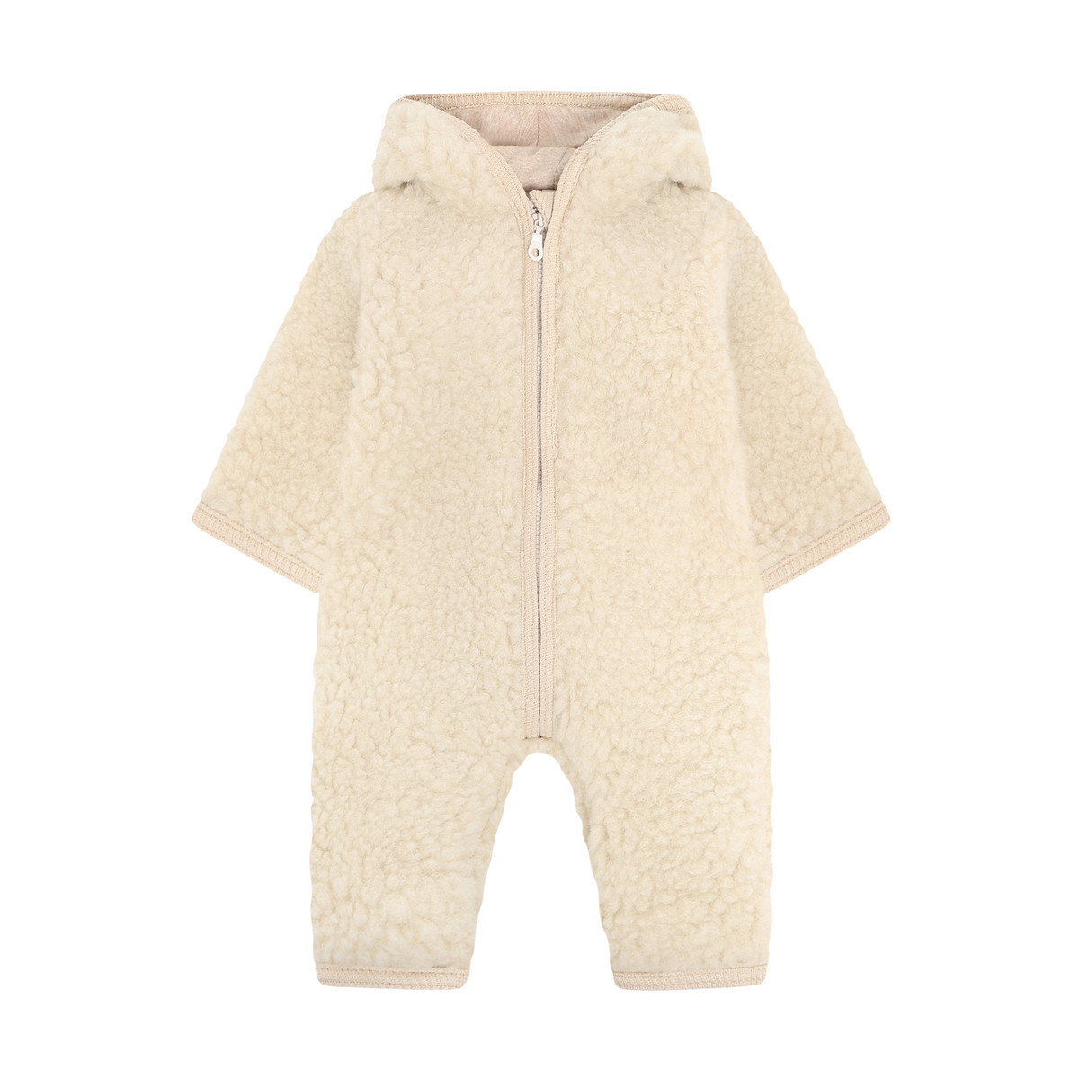 Mono de lana tipo peluche con forro Cement - HUTTEliHUT