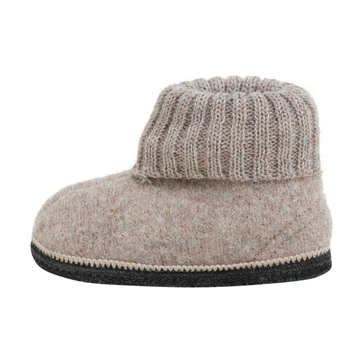 Zapatillas de casa de lana Camel Melange - HUTTEliHUT