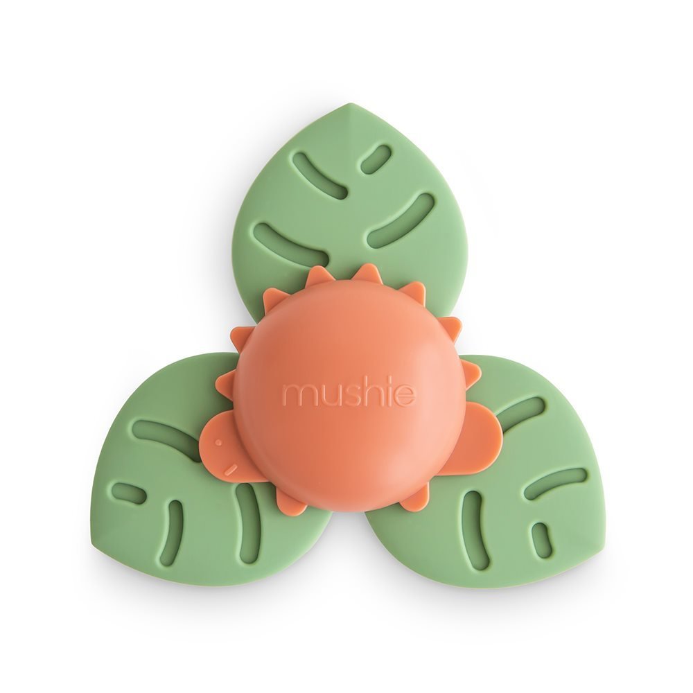 Spinner con Ventosa de Silicona SOLID DINO – Moss/Terracotta