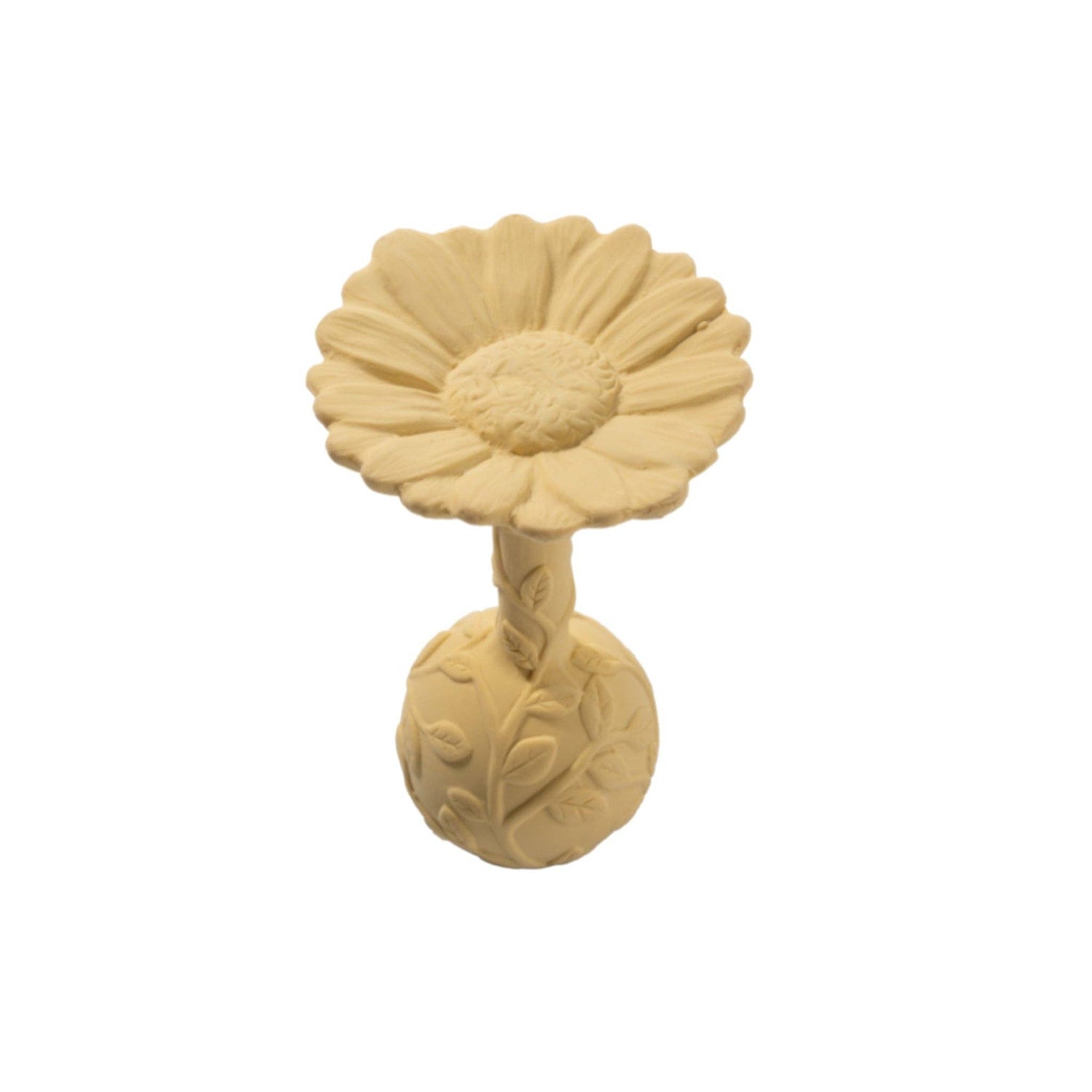 Sonajero de goma natural Daisy - Amarillo