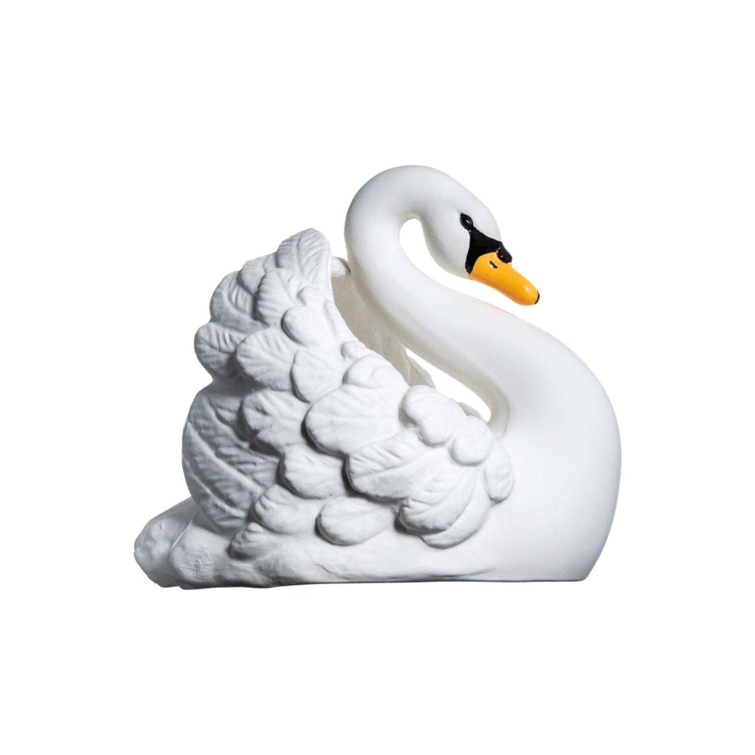 Juguete de baño de caucho natural Swan White Small
