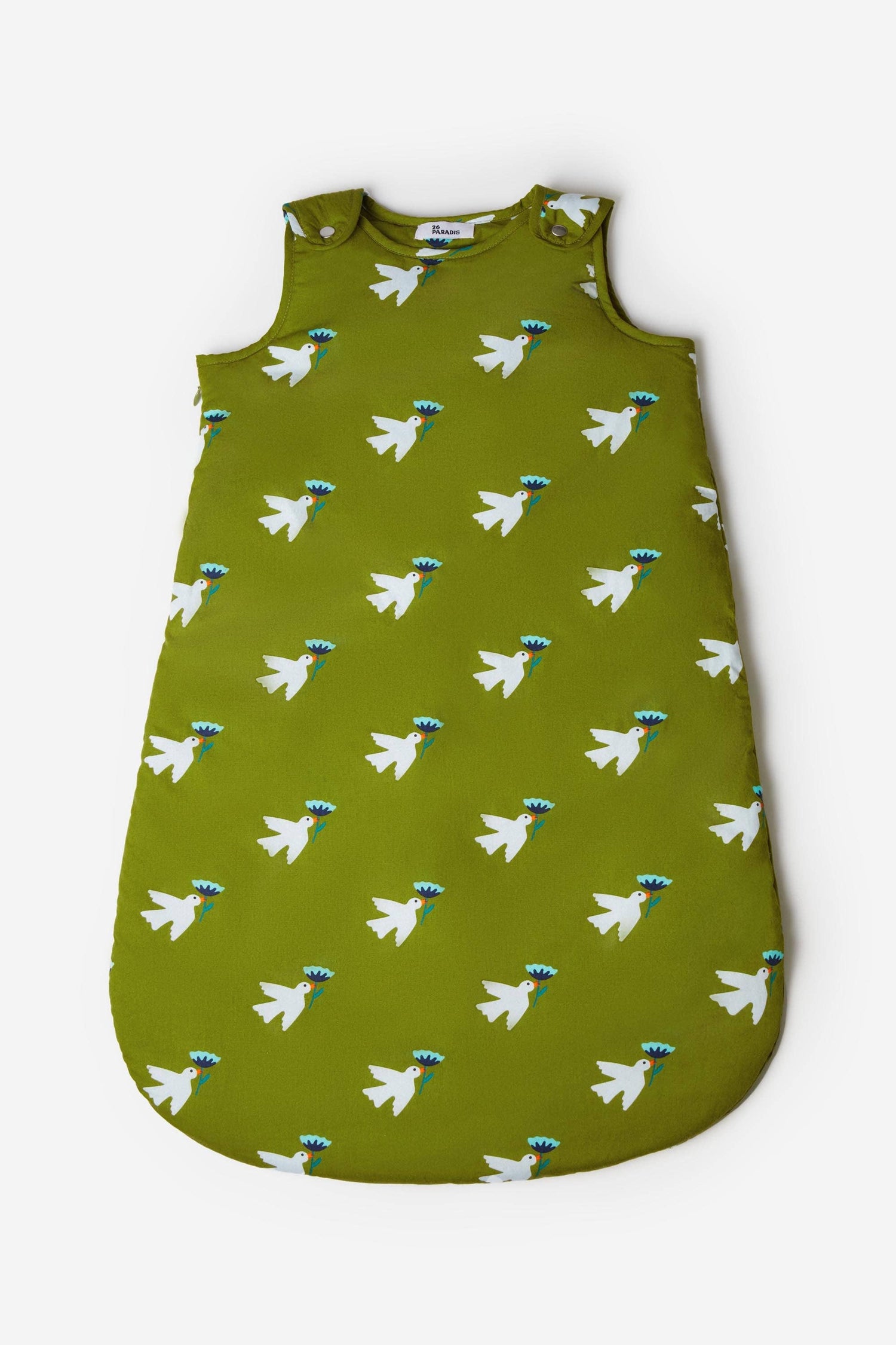 SACO DE DORMIR 6-18 MESES - ALGODÓN ESTAMPADO PÁJAROS