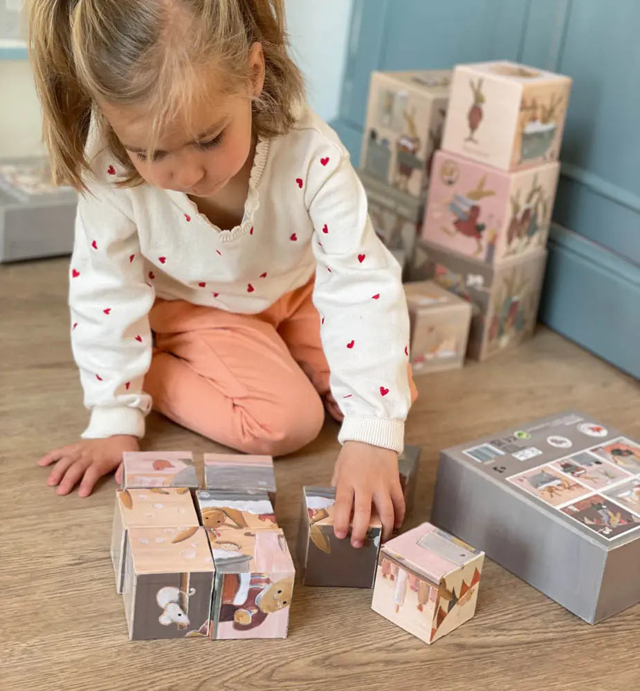 Rompecabezas Cubos Familia de Conejitos - Egmont Toys