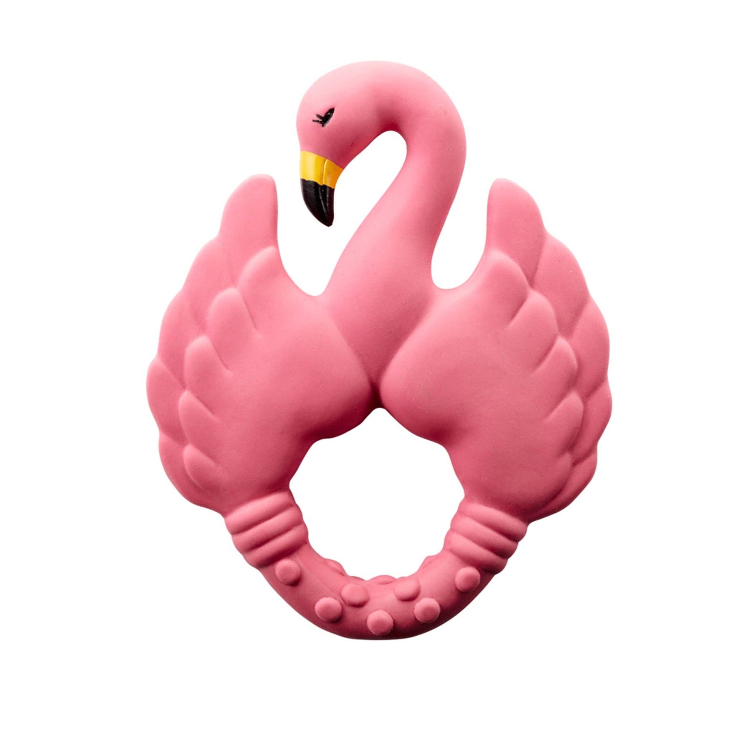 Mordedor de caucho natural Flamingo - Rosa