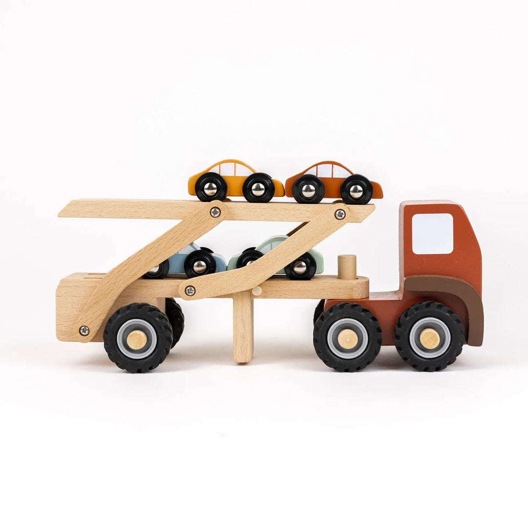Camión de transporte de coches de madera - Egmont Toys