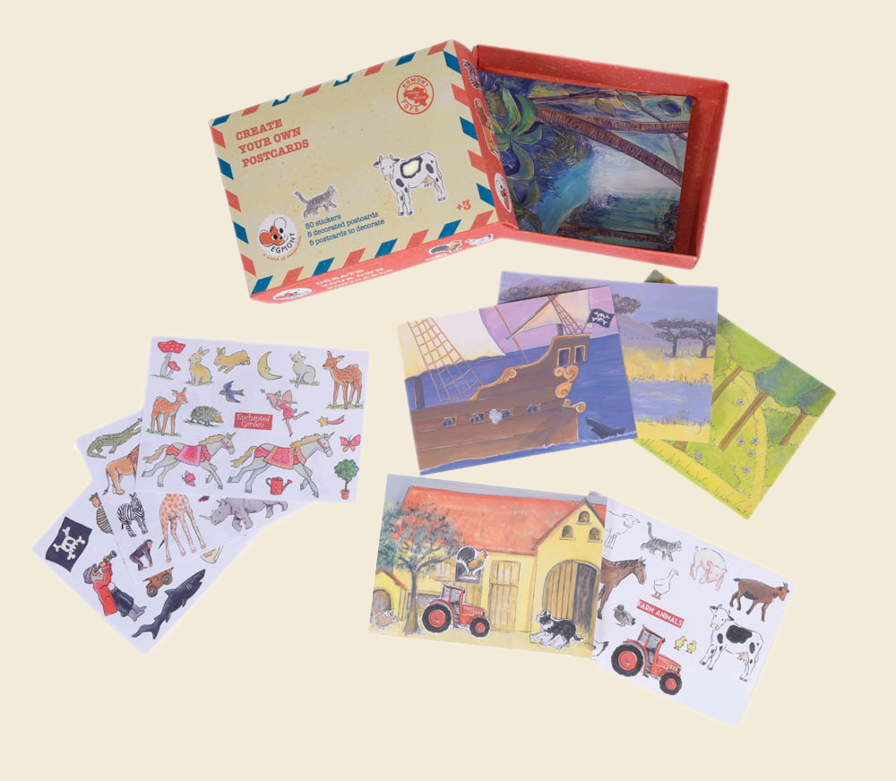 Egmont Toys Set de Postales Creativas con Adhesivos