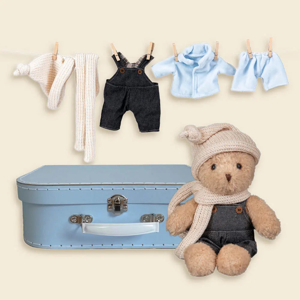 Osetito Morris con Vestuario en Maletín Azul - Egmont Toys