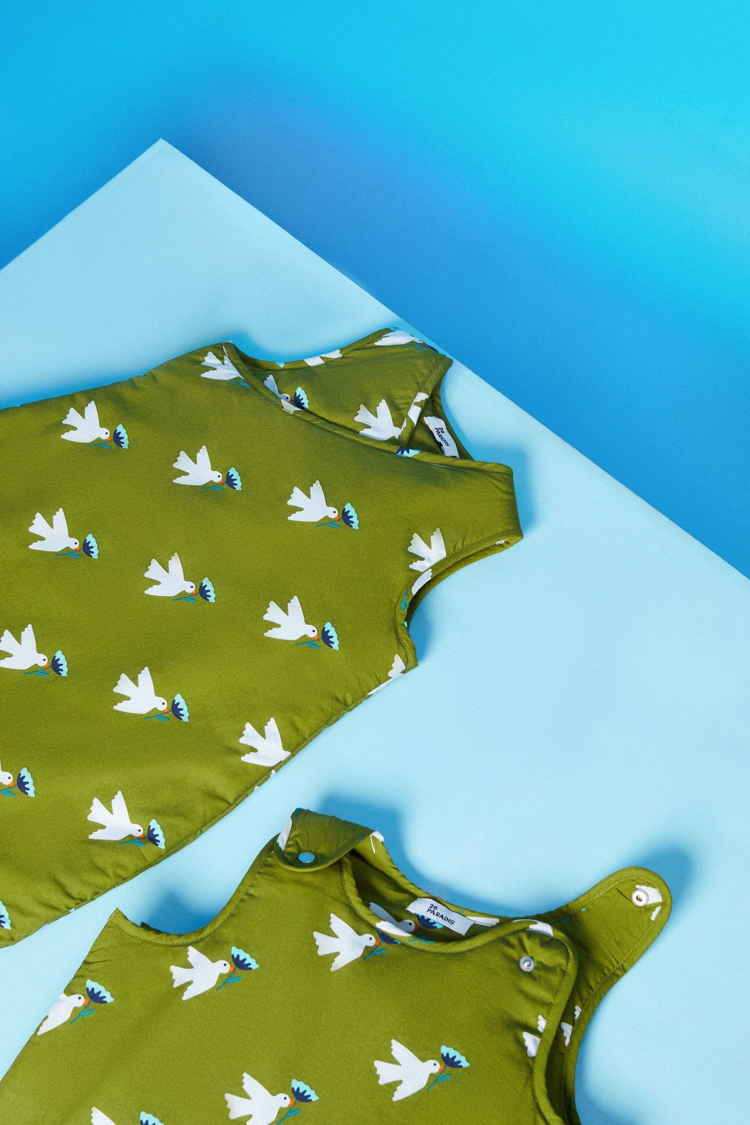 SACO DE DORMIR 6-18 MESES - ALGODÓN ESTAMPADO PÁJAROS