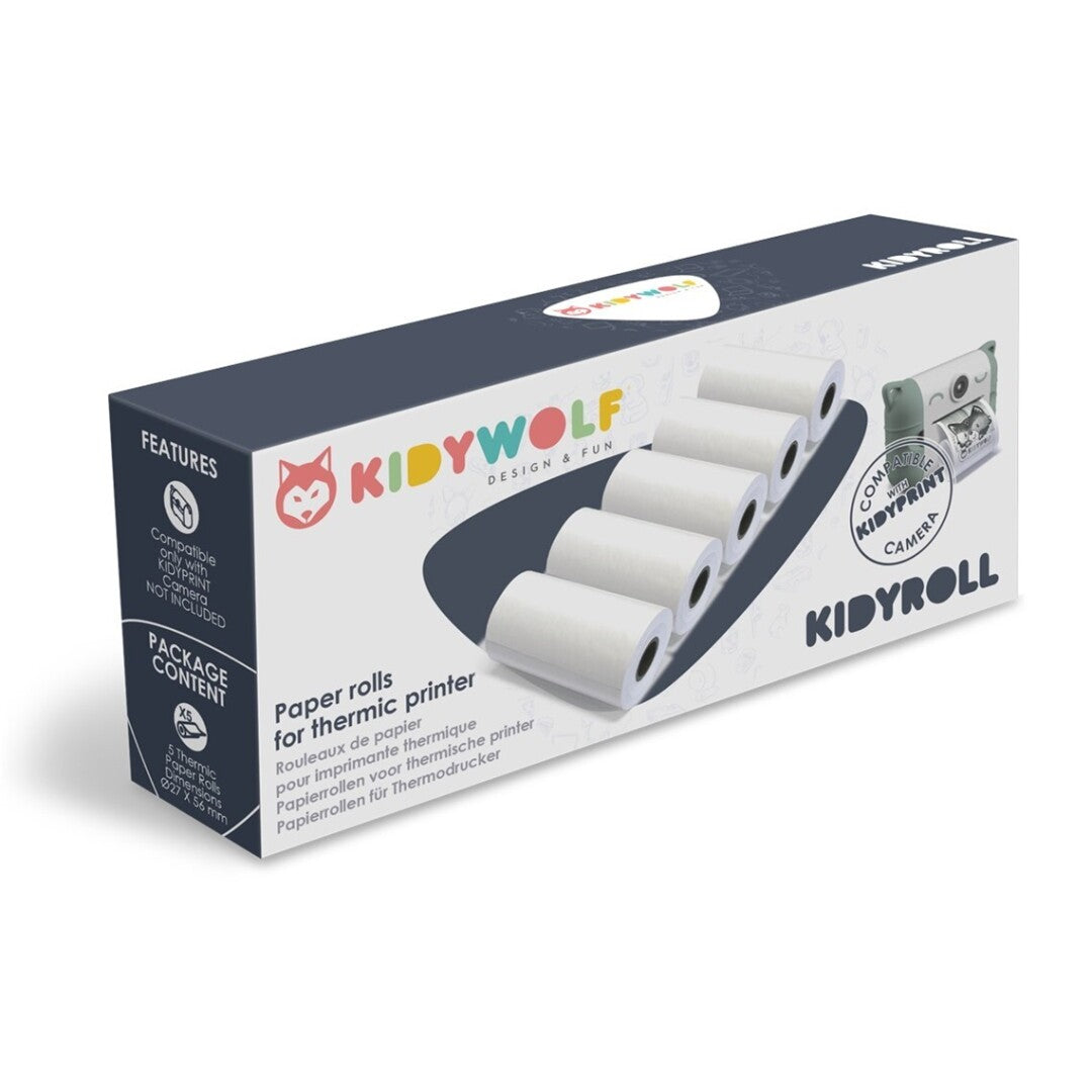 KIDYROLL - Recambio de Papel Térmico Clásico para KIDYPRINT / K-PRINT