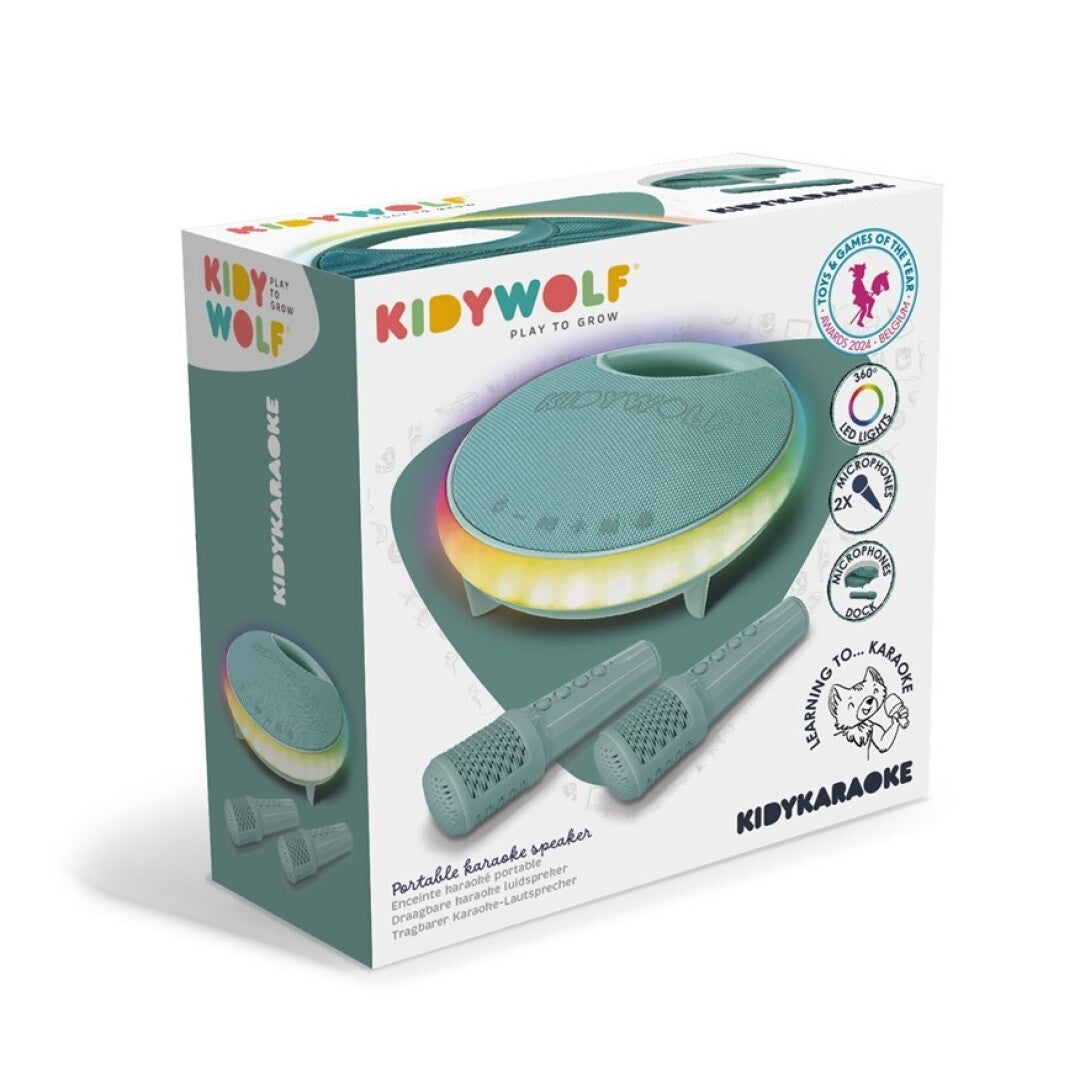 KIDYKARAOKE - Altavoz de Karaoke Portátil Gris