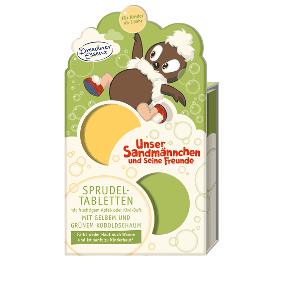 Fizzy Bath Tabs Set 2x30g - 1 x Kiwi + 1 x Apple