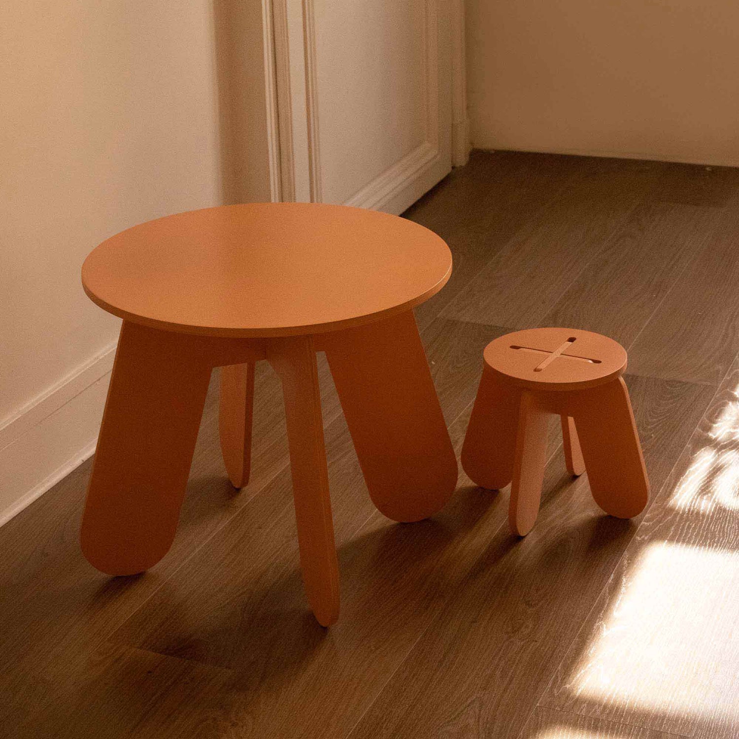 Taburete infantil de madera X terra: Double terra