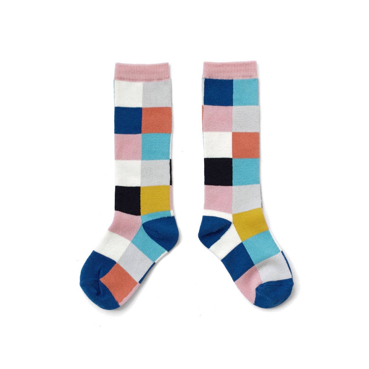 Calcetines Altos Boxbo FLOWER – Cuadrados de colores