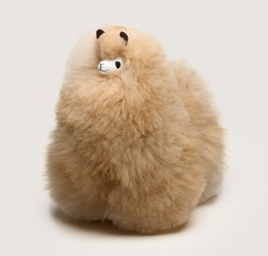 Peluche de Alpaca Huacaya Natural – Hecho a Mano en Perú - BLONDE