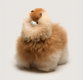 Peluche de Alpaca Huacaya Natural – Hecho a Mano en Perú - BLONDE MIX