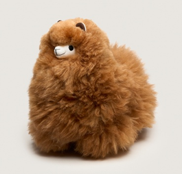 Peluche de Alpaca Huacaya Natural – Hecho a Mano en Perú - BROWN