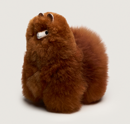 Peluche de Alpaca Huacaya Natural – Hecho a Mano en Perú - CARAMEL