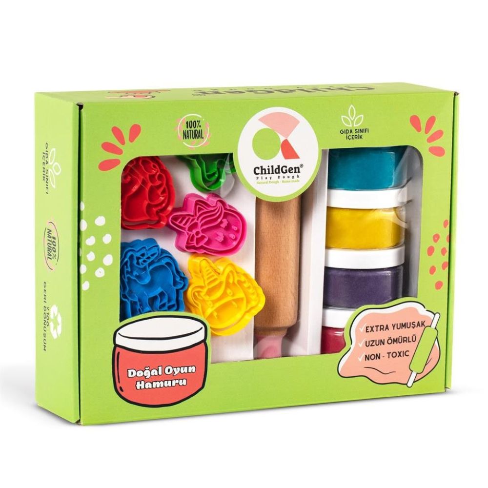 PLASTILINA NATURAL SET UNICORNIO + Accesorios - ChildGen