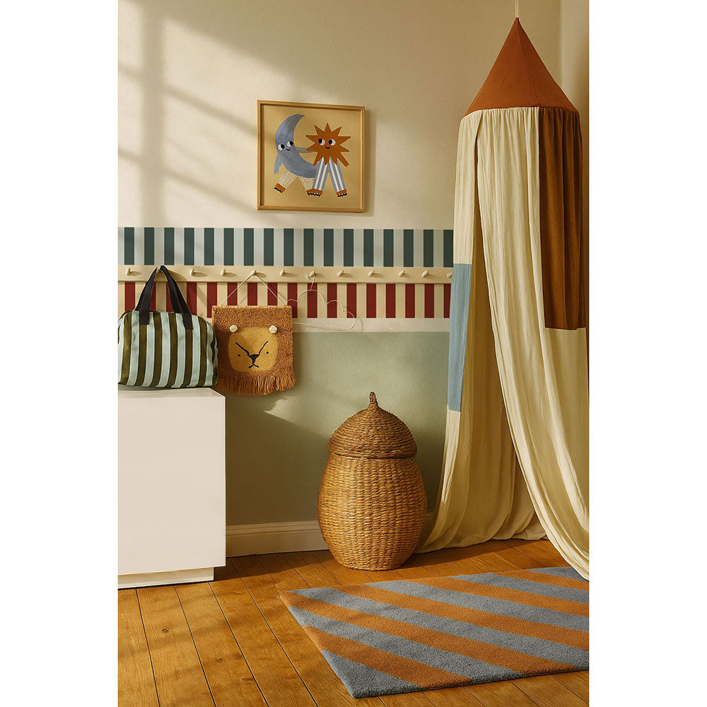 Cenefa Nostalgia Verde y Azul (Border Nostalgia Green Blue) – Dekornik