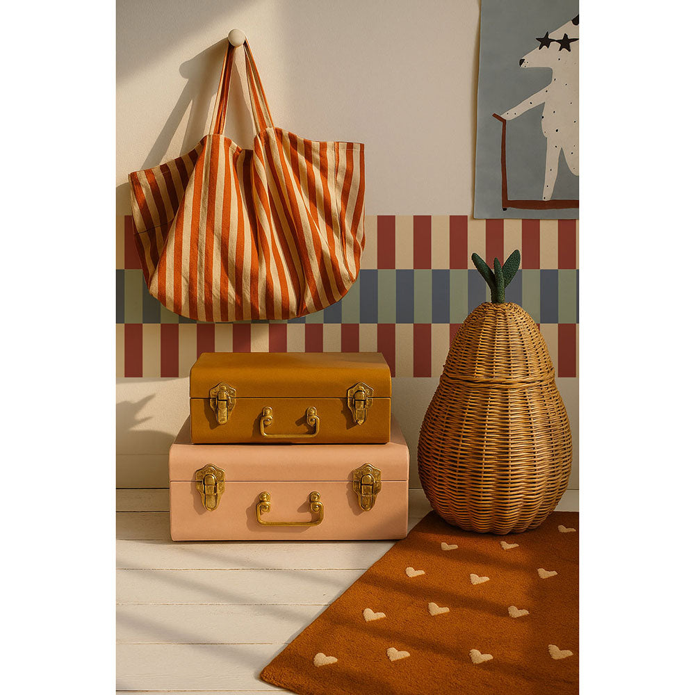 Cenefa Nostalgia Beige y Rojo (Border Nostalgia Beige Red) – Dekornik