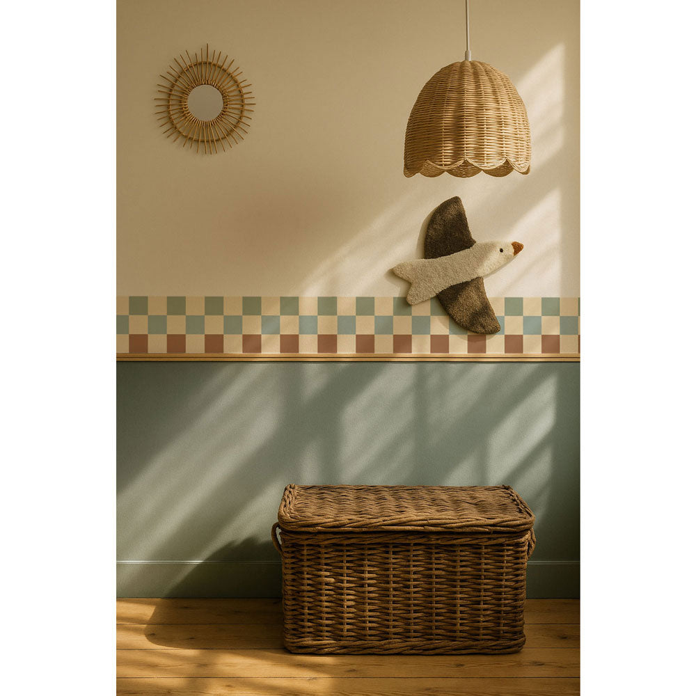 Border Nostalgia Cenefa Nostalgia Check (Border Nostalgia Check) – Dekornik