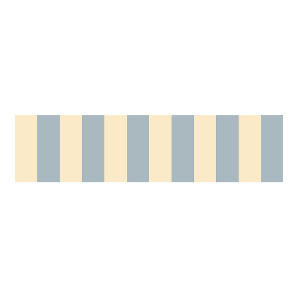 Cenefa Nostalgia Beige y Azul Pastel (Border Nostalgia Beige Blue Pastel) – Dekornik