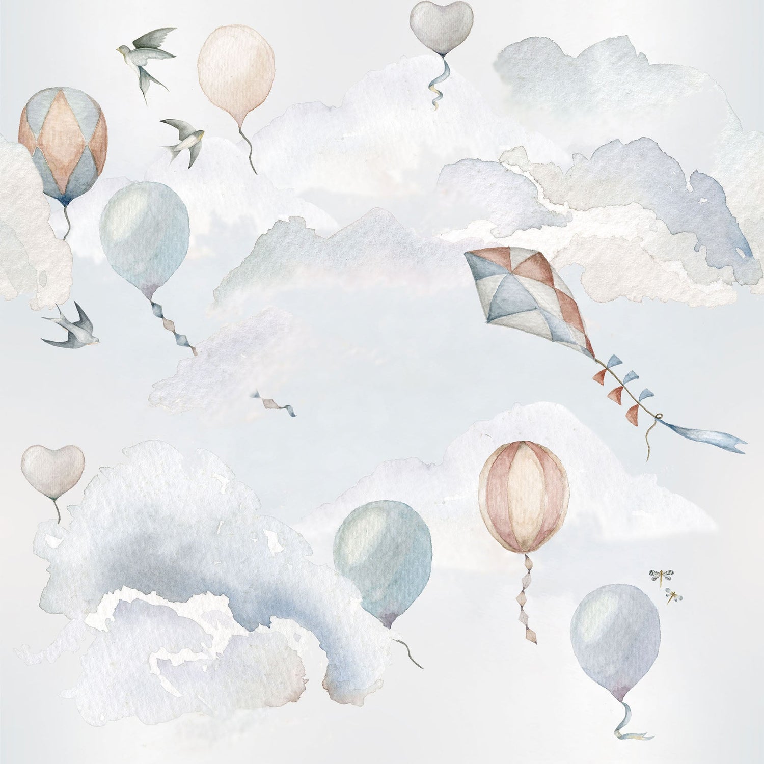 Papel Pintado Globos de Cuento (Balloons Fairytale Tapeta) – Dekornik