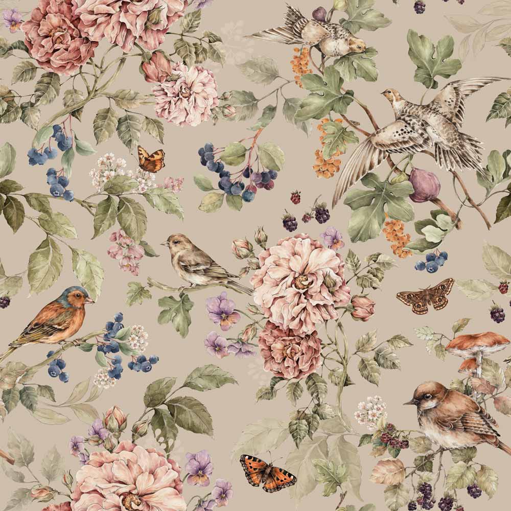 Papel Pintado Jardín Secreto Neutro (Secret Paradise Neutral Tapeta) – Dekornik