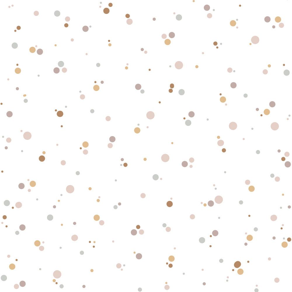 Papel Pintado Mini Puntos Canela y Rosa (Simple Dots Minimini Cinnamon Powder Pink Tapeta) – Dekornik