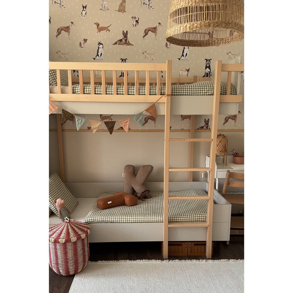 Dogs are The Best Beige with DLos Perros son los Mejores Beige con Puntos (Dogs Are The Best Beige With Dots) – Dekornikots Wallpaper - - Stripe 100×280