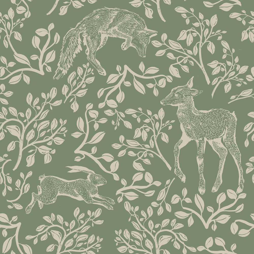 Animales del Bosque de Cuento Verde (Forest Animals and Fairytale Green) – Dekornik
